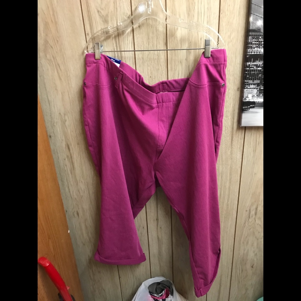 Nwt Terra&Sky capri jegging pink 4x